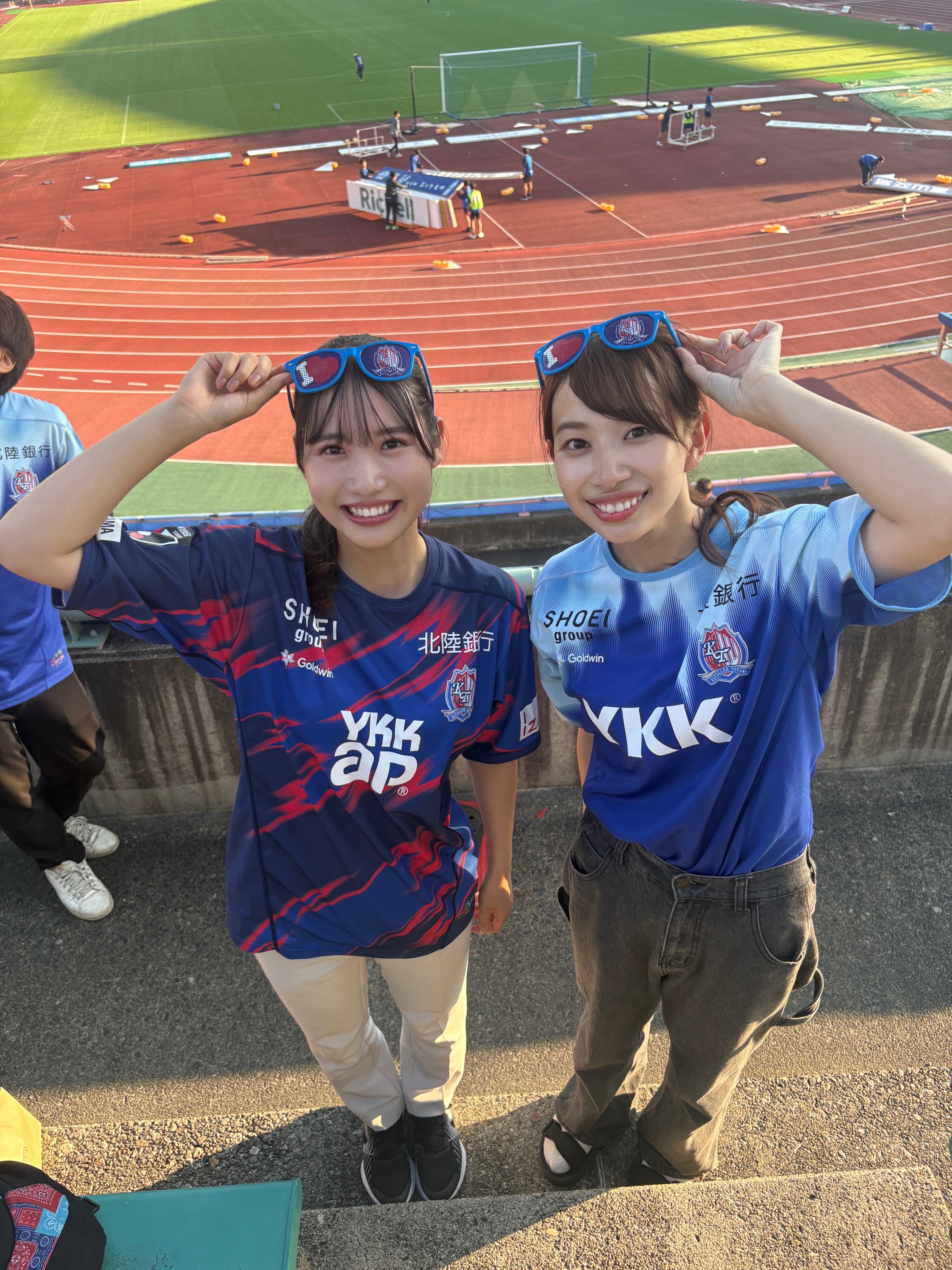 橋本アナウンサーとカターレ富山の観戦！