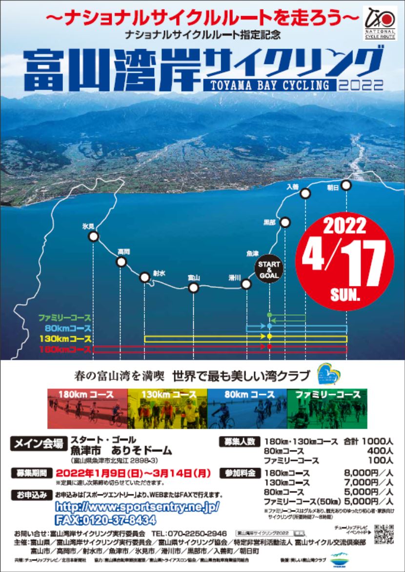 富山湾岸サイクリング2022