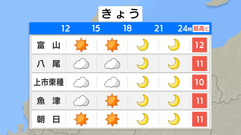 予報 富山 県 天気 富山市の10日間天気（6時間ごと）