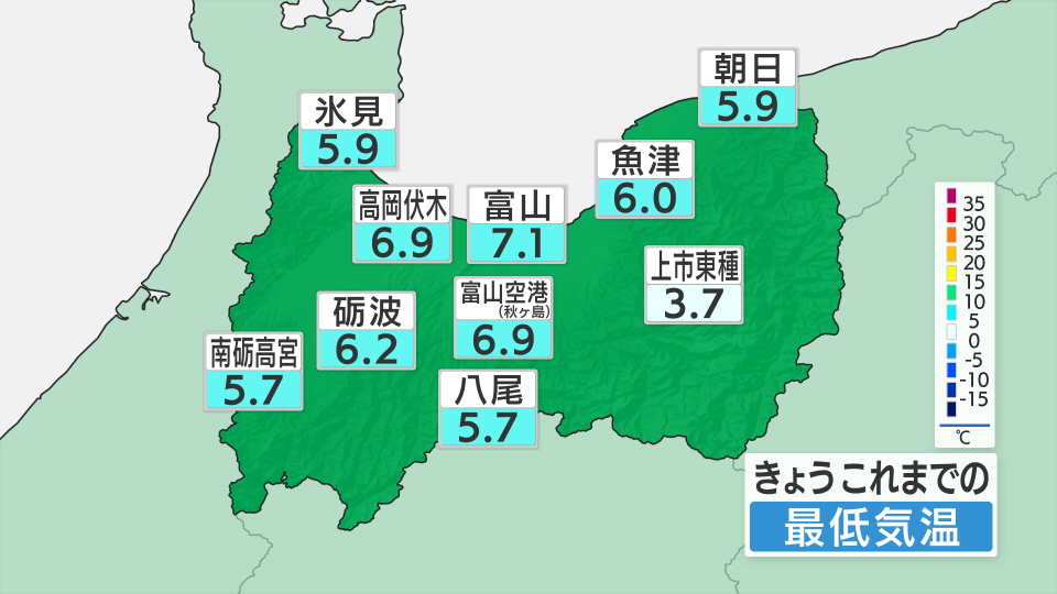 アメダス-最低気温