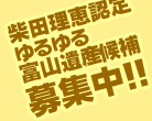 柴田理恵認定ゆるゆる富山遺産候補募集中！！